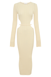 Elodie Knit Midi Dress - Cream